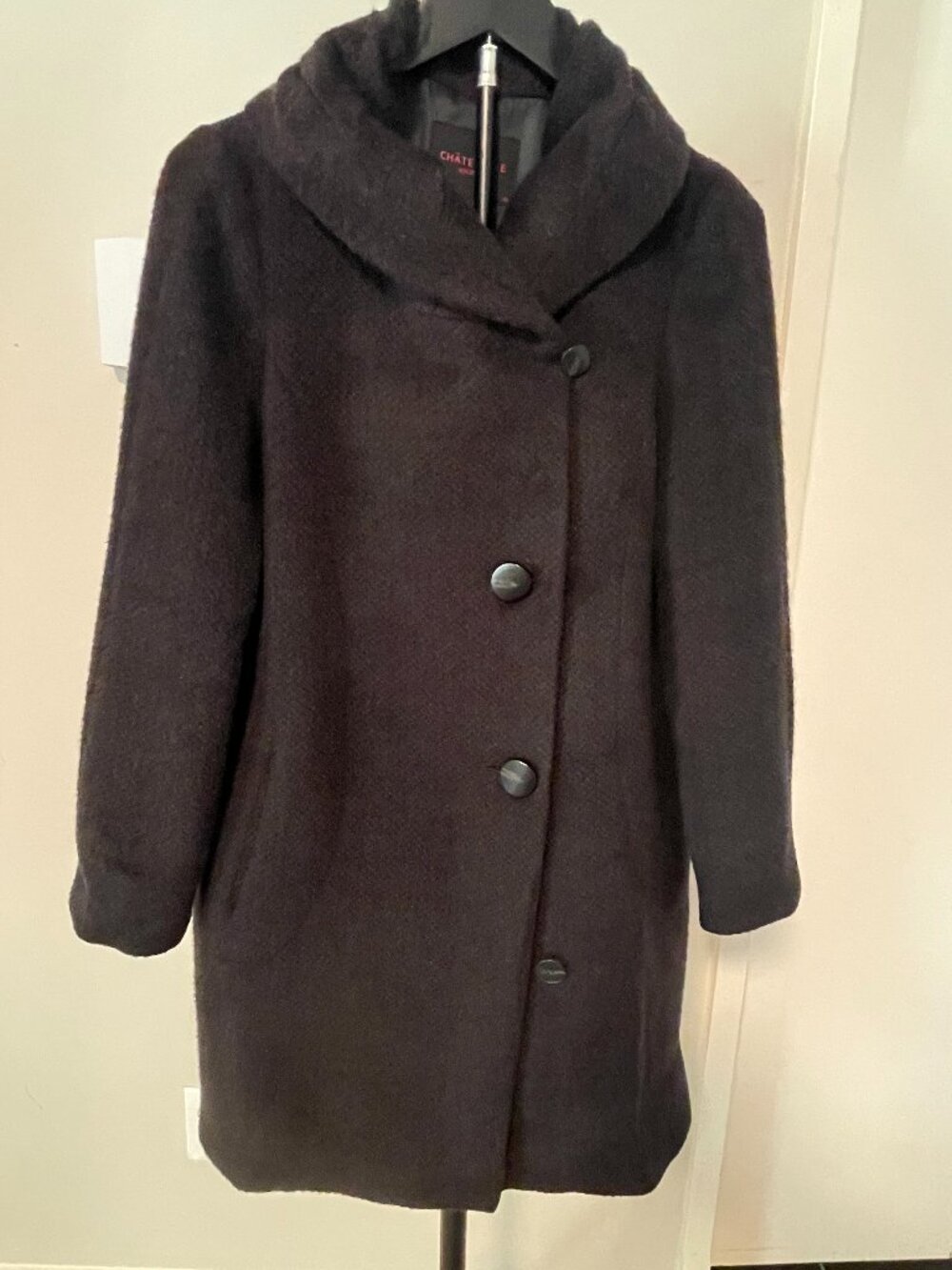 CHÂTELAINE Wool 53% Vintage Coat – Dark Espresso Brown Korean Winter Coat